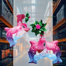 바람개비 돌고래 가면 파티용품 마스크 재미있는놀이 행사용풍선 캐릭터풍선 얼굴풍선