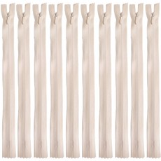 25cm 콘솔지퍼 10인치 콘실지퍼 숨은지퍼, 10개, 라이트베이지(031)