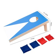 세트 운동회 야외 콘홀게임 실내 던지기 놀이, 샌드백 라지 블루 스타일, 1개