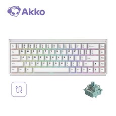 Akko 악코 Ray68 HE 마그네틱 8K 게이밍 유무선 68키 기계식 자석축 게임용 키보드 체리 프로파일 염료승화 키캡 듀얼 라이트 박스 500Hz 재생률 ARGB, AstroAim 자석축 (유선), Misty White