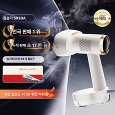 진공흡착다리미 스팀 흡입식 핸디형 흡착다리미 다림질 스타일링 여행용, 오트밀밀키화이트 17 백만개 판매, 기본 모델명/품번