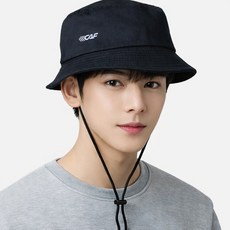 르까프 조임끈 버킷햇 모자 등산 남여공용 블랙