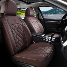 커버라도 카시트 커버 앞좌석 방수 시트 커버 인조 가죽 2팩 대부분의 자동차 트럭 SUV를 위한 유니버설 프로텍터 앞좌석 - 그레이 & 블랙, A-Coffee, FrontPair