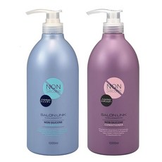 살롱 링크 비 실리콘 샴푸 1000ml+ 컨디셔너 1000nl, 1개, 1g