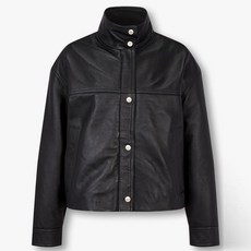 보브 더블 클로저 하이넥 레더 자켓 7115175201 989685