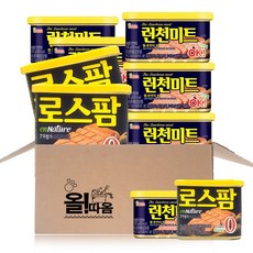 올따옴기획 롯데 로스팜340g 3개+런천미트200g 6개, 1세트