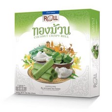 킹파워 태국 면세점 오리지널 ROLL 혼합맛 킹폴 커피 오믈렛 초콜릿 코코넛 밀크, 1개, P. 판단잎 코코넛 밀크 120g