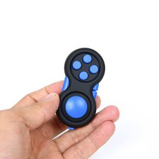 精品減壓手柄魔方多動症神器：上課解壓玩具，創意紓壓骰子, fidgetpad--藍色, 1個