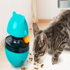 아랫채상점 오뚜기 고양이 먹이퍼즐 먹이퍼즐장난감, 그린