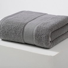 MORA 棉加大加厚400G浴巾家用純棉吸水酒店毛巾大人男女成人洗澡, 1個, 灰色:70*140