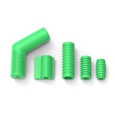 범용 모터사이클 시프터 기어 레버 풋 페달 고무 커버 신발 보호대, 초록의