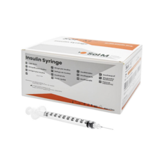 솔엠 멸균 인슐린 주사기 0.3cc 31G 6mm 100개입, 1개