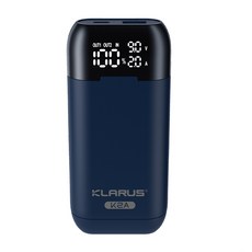 電筒王 KLARUS K2A 雙槽充電器 雙向充放電 電池收納盒 兼容21700 18650 20700 18W快充, 1個, K2A標配+正極墊片X2