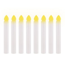 파티짱 LED 캔들 양초 파티 장식 인테리어 소품, LED 원터치초, 8개