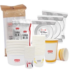 롯데이라이프 일회용 캠핑용품 11종 세트, 1세트