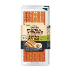[냉장] 롯데 엔네이처 두툼김밥햄 120g+120g, 1개