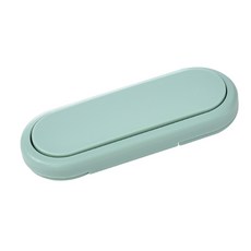 DFMEI 嬰幼兒童安全鎖防夾手冰箱櫃門防開鎖櫥櫃鎖簡約對開鎖, 歐風對開鎖-綠色:1個價