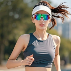 루미노 남녀공용 스포츠 고글 러닝 사이클링 선글라스, 1개, 화이트