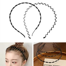 세안 잔머리 고정 머리띠 머리 흘러내림 방지 물결모양 헤어밴드 웨이브 헤어띠