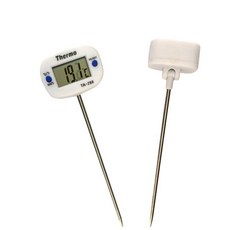 喜奈而 探針溫度計 50-300度 咖啡牛奶食品測量溫度計, 1個, 180度轉白色
