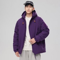 情侶款加絨衝鋒衣 戶外加厚防風防水棉衣 運動外套登山服 短款羽絨服 保暖羽絨大衣 短版羽絨外套