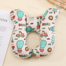 嬰兒推車U型枕：護頭護頸定型枕，卡通造型，柔軟舒適，寶寶汽座推車通用, 熱氣球