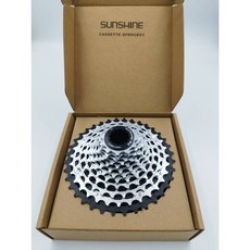 日暉 SUNSHINE 輕量化飛輪 11/12速 SHIMANO HG/SRAM相容, 1個, 12速 HG 11-36T 銀黑封閉款