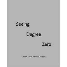 Seeing Degree Zero: Barthes/Burgin and Political Aesthetics Hardcover, Edinburgh University Press