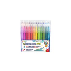 문교 안마르지 싸인펜 24색 MNDP-24A, 혼합색상, 1개