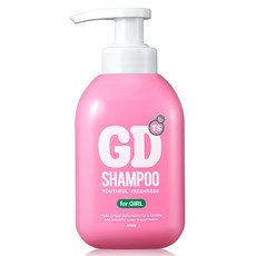 TRUST TS GD青少年用頭皮去味清爽洗髮精 粉色蜜桃香 Girl款, 400g, 1瓶