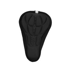 普特汽車精品 透氣反光單車坐墊套 腳踏車坐墊 自行車坐墊 單車坐墊 自行車座墊 腳踏車座墊 單車座墊, 黑, 1個