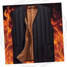 남성 패딩조끼 기모안감 방한조끼 브이넥 무슬리브 겨울조끼 보온베스트