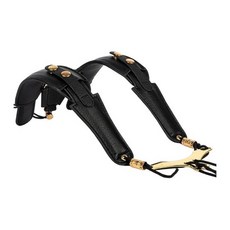 薩克斯風雙肩背帶 (快速調節/成人兒童適用), 黑色, 1個