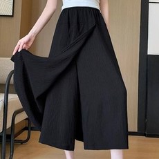 베르슈어 와이드 랩 7부 와이드 밴딩 치마 바지