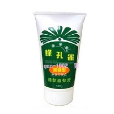 綠孔雀護髮直髮膏 加強型 DIY平板膏 離子膏 梳直頭髮 捲髮適用, 1個, 180ml
