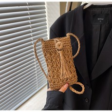 타니티니 라탄 미니 크로스백 핸드폰 가방 2colors