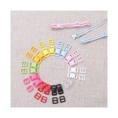 짱패브릭 10mm미니버클세트-10color, 투명, 5개