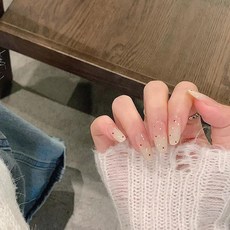 穿戴甲片高級感秋季貓眼紫邊愛心法式美甲片可拆卸爆款假指甲貼片, 1個, BS2119:工具包款