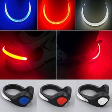 모구모구 LED 신발 밴드 야간 안전 슈즈 라이트 1P 야간러닝용품, 믹스