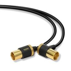 ELECOM 안테나 케이블4K8K 대응L-S형장척10m블랙
