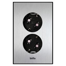 벨로 실버) 콘센트2구, 1개