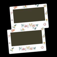 자석 세기 관찰필름 2개 자력 자기장 과학 실험도구