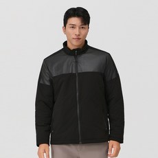 엘르골프 남성 면배색 포인트 패딩 점퍼 6H71304