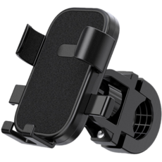 오레네 원터치 충격흡수 자전거 휴대폰 거치대, 1개, 블랙