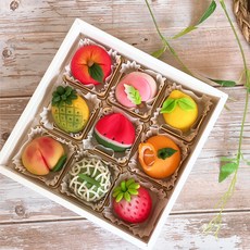 새콤달콤 어린이 과일 화과자, 9개, 50g