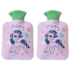 StarR 포니 스퀘어 보온 물주머니 500ML 퍼플, 2개
