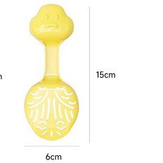 多功能雙頭 鏟糧食 鏟沙子 倉鼠飼料鏟 小動物沙鏟 寵物糧鏟 鼠沙鏟, 1個, 黃色1隻, 黃色