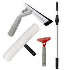 AL 유리창 청소 도구 세트 물기제거 스퀴지 밀대 스크래퍼, 혼합색상, 1세트