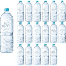 백산수 무라벨 생수, 2L, 18개