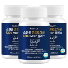 소연골 콘드로이친 1200 MBP 플러스 식약청 HACCP 인증, 3개, 60정